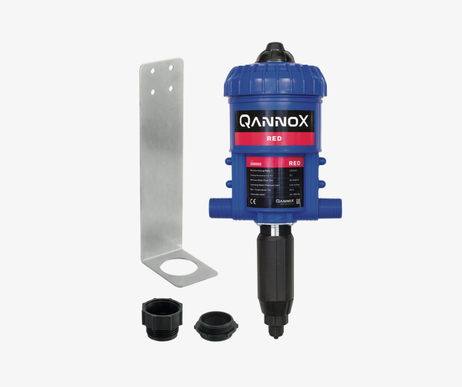 QX Doseringsenhed 2500l/h – 1,0-5,0% Inkl. beslag for tromle og IBC (FKM)
